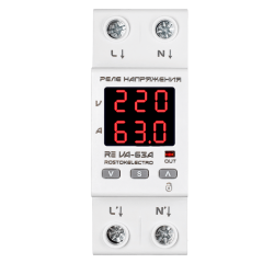 Реле напряжения с контролем тока RE VА-63А