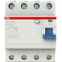 УЗО ABB F204 A-25/0,03 4-х полюсное тип A 25A 30mA 4 модуля (ВДТ) 2CSF204101R1250