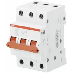 Рубильник модульный ABB 3П 16А рычаг красный SD203/16 (выключатель нагрузки) 2CDD283101R0016