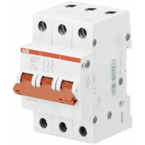 Рубильник модульный ABB 3П 16А рычаг красный SD203/16 (выключатель нагрузки) 2CDD283101R0016