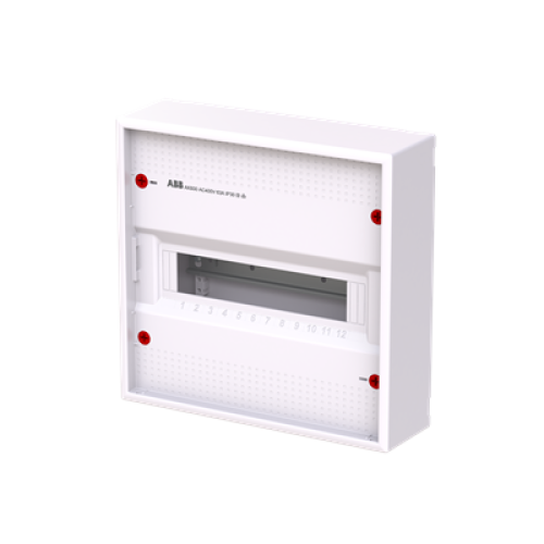 AK612E2 ABB Накладной шкаф на 12(14) модулей (с винтовыми клеммами N/PE) 1-рядный, IP30, без двери 2CPX032568R9999