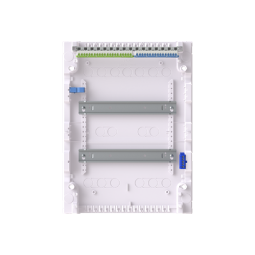 AK624E2 ABB Накладной шкаф на 24(28) модулей (с винтовыми клеммами N/PE) 2-рядный, IP30, без двери 2CPX032569R9999