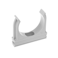 Держатель-клипса DKC для труб и гофры быстрого монтажа 16 мм серый 51016M