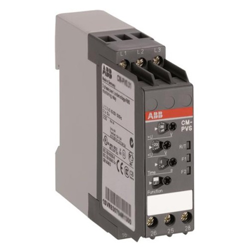 Реле контроля CM-MPS.21S с контр нуля, Umin/Umax3х180-220В/240-280BAC, 2ПК, винтовые клеммы 1SVR730885R3300