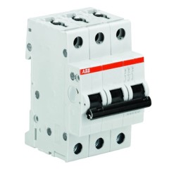 Автоматический выключатель 3-полюсный ABB S203 D6 (автомат электрический) 2CDS253001R0061