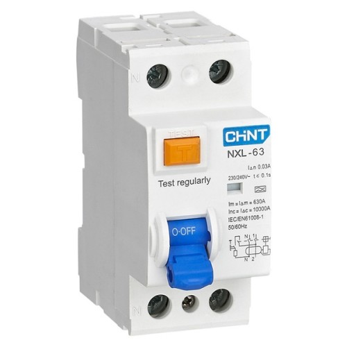 УЗО Chint NXL-63 6kA 1P+N 40A 30mA тип AC (R) (ВДТ) 280723