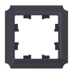 1-постовая РАМКА, цвет КАРБОН, AtlasDesign Antique, ATN101001