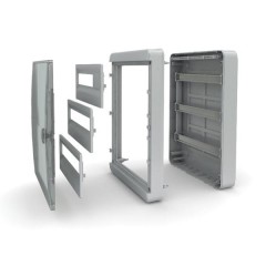 12 модулей  Щит навесной  прозрачная черная дверца IP41 Tekfor   CNK 40-12-1  ТЕКФОР