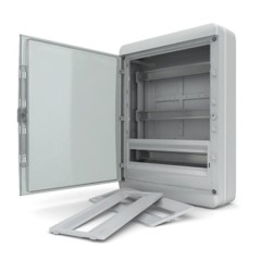 12 модулей  Щит навесной  прозрачная черная дверца IP41 Tekfor   CNK 40-12-1  ТЕКФОР