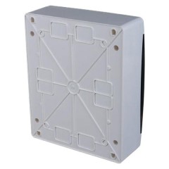 2  модуля Щит навесной Tekfor  IP41 прозрачная черная дверца  (электрический шкаф)  UNK 40-02-2 ТЕКФОР