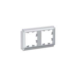 2-постовая РАМКА, цвет АЛЮМИНИЙ, AtlasDesign Antique, ATN100302