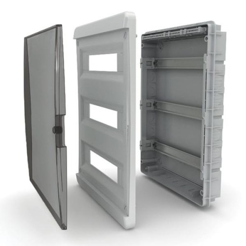 24 модуля  Щит навесной Tekfor  IP41 непрозрачная белая дверца  (электрический шкаф)  BNN 40-24-1