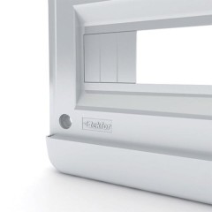 24 модуля Щит встраиваемый Tekfor  IP41 прозрачная черная дверца  BVK 40-24-1