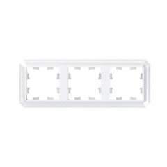 3-постовая РАМКА, цвет БЕЛЫЙ, AtlasDesign Antique, ATN100103