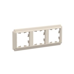 3-постовая РАМКА, цвет БЕЖЕВЫЙ, AtlasDesign Antique, ATN100203