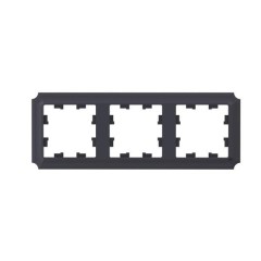 3-постовая РАМКА, цвет КАРБОН, AtlasDesign Antique, ATN101003