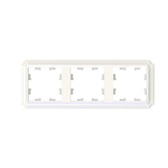 3-постовая РАМКА, цвет ЖЕМЧУГ, AtlasDesign Antique, ATN100403