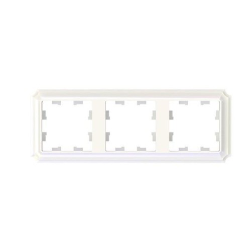 3-постовая РАМКА, цвет ЖЕМЧУГ, AtlasDesign Antique, ATN100403