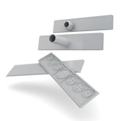 36 модулей Щит встраиваемый  (3x12) модулей прозрачная черная дверца IP41 Tekfor BVK 40-36-1