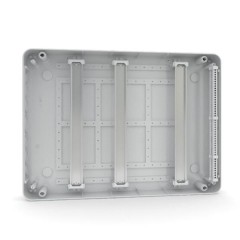 36 модулей Щит встраиваемый  (3x12) модулей прозрачная черная дверца IP41 Tekfor BVK 40-36-1