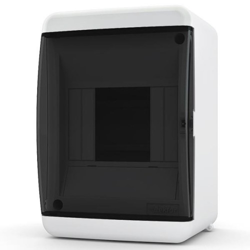 4 модуля  Щит навесной  прозрачная черная дверца IP41 Tekfor UNK 40-04-2 ТЕКФОР