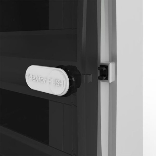 4 модуля  Щит навесной  прозрачная черная дверца IP41 Tekfor UNK 40-04-2 ТЕКФОР