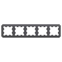 5-постовая РАМКА, цвет БАЗАЛЬТ, AtlasDesign Antique, ATN101405