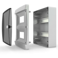 54 Щит  модулей  (3x18) встраиваемый   непрозрачная белая дверца IP41 Tekfor