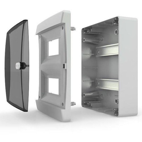 54 Щит  модулей  (3x18) встраиваемый   непрозрачная белая дверца IP41 Tekfor