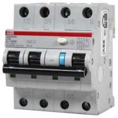 Дифференциальный автомат ABB DS203NC C32А 300mA тип АС 3P+N трехфазный электромеханический 6кА (дифавтомат, АВДТ) 2CSR256040R3324