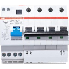 DS204 AC-C25/0,03 Дифференциальный автомат 4-полюс. 25A 30mA, тип АC, 6kA, (хар-ка C) ABB 2CSR254001R1254