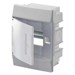 ABB Mistral41 Бокс в нишу 4М непрозрачная дверь (c клемм)