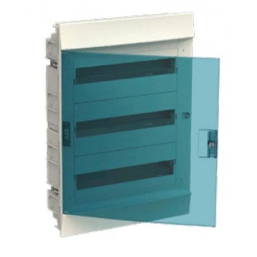 ABB Mistral41 Бокс в нишу 54М зеленая прозрачная дверь (с клемм)