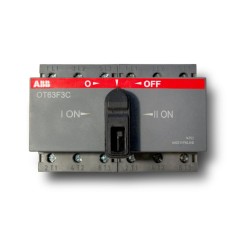 Реверсивный рубильник OT63F3C до 63A 3х полюсный для установки на DIN-рейку или плату (без ручки) (выключатель нагрузки) 1SCA105338R1001
