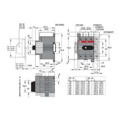 ABB Рубильник 3х-полюсный OT63F3 63А