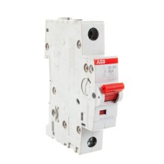 Рубильник модульный ABB 1П 16А рычаг красный SD201/16 (выключатель нагрузки) 2CDD281101R0016