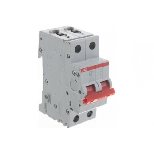 ABB SD202 Рубильник 2P 32A рычаг красный