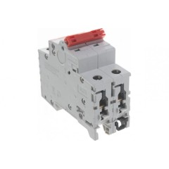 Рубильник модульный ABB 2П 40А рычаг красный SD202/40 (выключатель нагрузки) 2CDD282101R0040