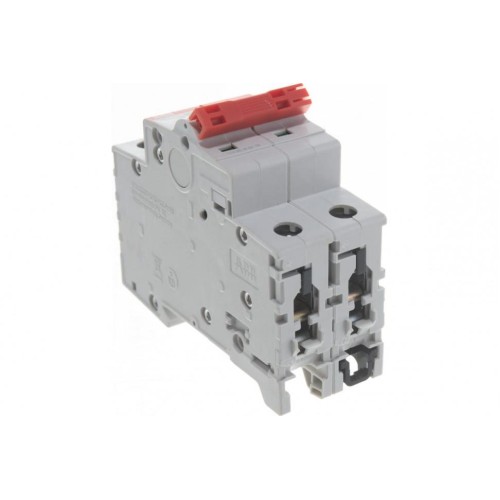 ABB SD202 Рубильник 2P 40A рычаг красный