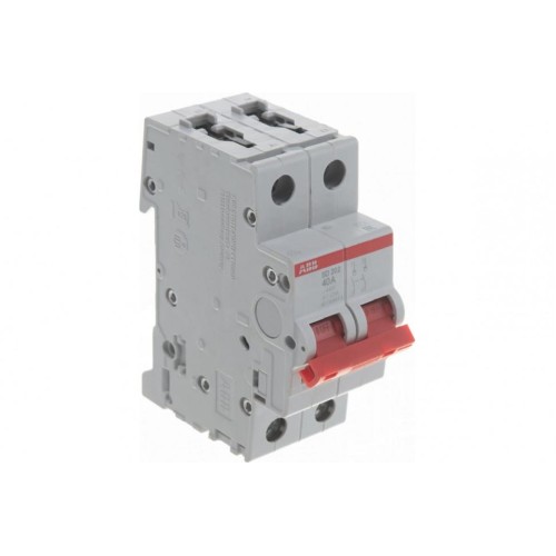 ABB SD202 Рубильник 2P 40A рычаг красный