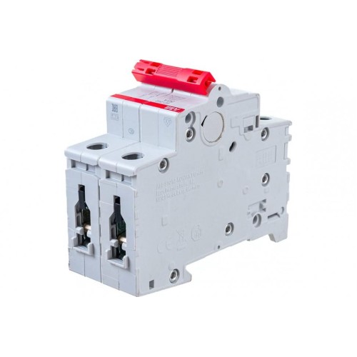 ABB SD202 Рубильник 2P 50A рычаг красный