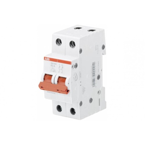 ABB SD202 Рубильник 2P 63A рычаг красный