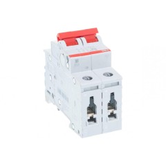 Рубильник модульный ABB 2П 63А рычаг красный SD202/63 (выключатель нагрузки) 2CDD282101R0063