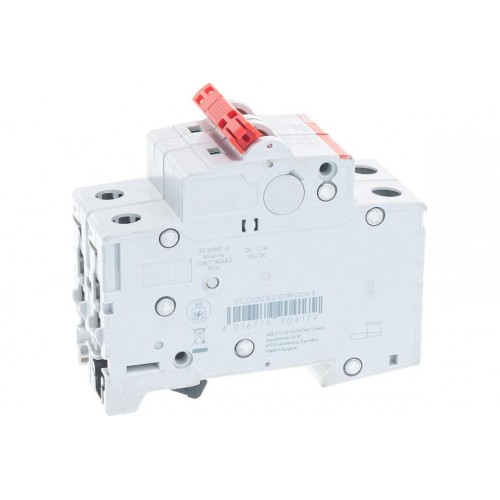 ABB SD202 Рубильник 2P 63A рычаг красный