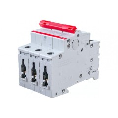 Рубильник модульный ABB 3П 16А рычаг красный SD203/16 (выключатель нагрузки) 2CDD283101R0016