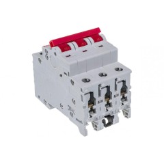 Рубильник модульный ABB 3П 25А рычаг красный SD203/25 (выключатель нагрузки) 2CDD283101R0025