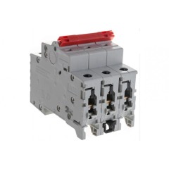 Рубильник модульный ABB 3П 32А рычаг красный SD203/32 (выключатель нагрузки) 2CDD283101R0032