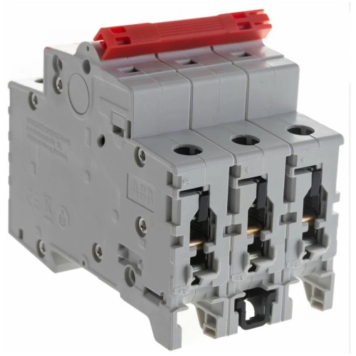 ABB SD203 Рубильник 3P 40A рычаг красный