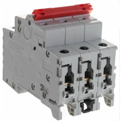 Рубильник модульный ABB 3П 50А рычаг красный SD203/50 (выключатель нагрузки) 2CDD283101R0050