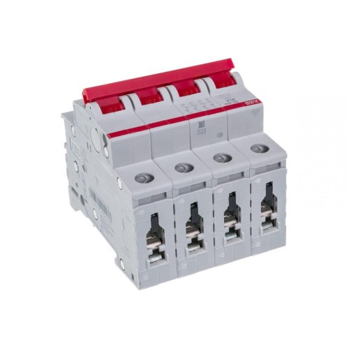 ABB SD204 Рубильник 4P 40A рычаг красный